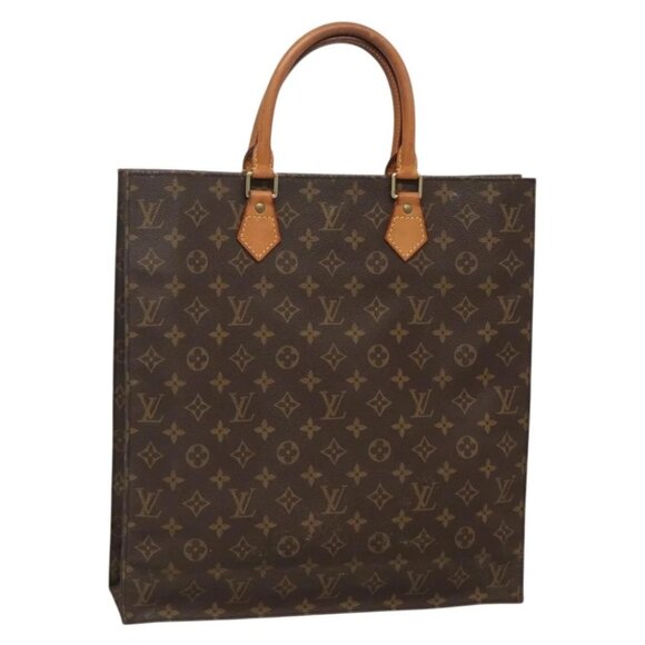 LOUIS VUITTON Monogram Sac Plat Hand Bag - Picture 1 of 16